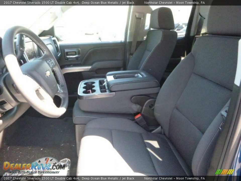 2017 Chevrolet Silverado 1500 LT Double Cab 4x4 Deep Ocean Blue Metallic / Jet Black Photo #14