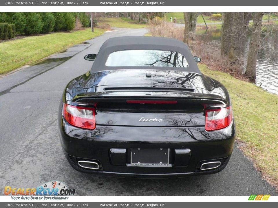 2009 Porsche 911 Turbo Cabriolet Black / Black Photo #5