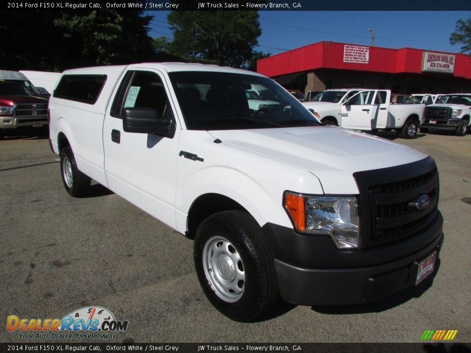 2014 Ford F150 XL Regular Cab Oxford White / Steel Grey Photo #3