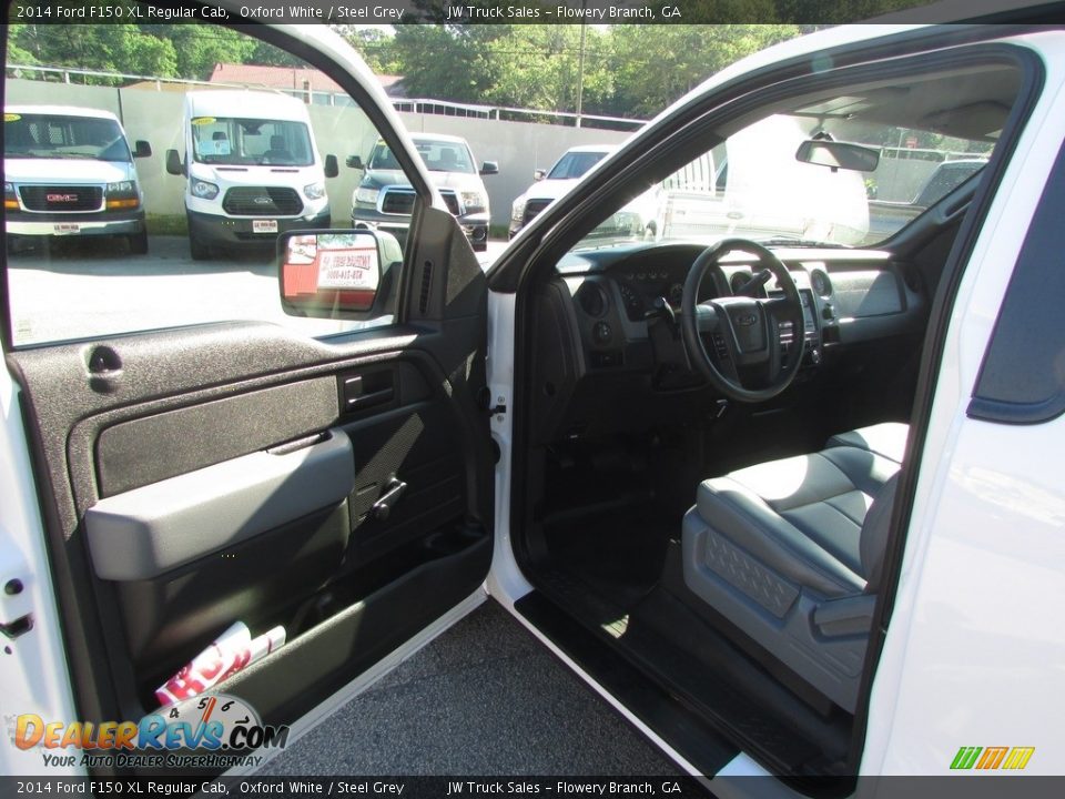 2014 Ford F150 XL Regular Cab Oxford White / Steel Grey Photo #8