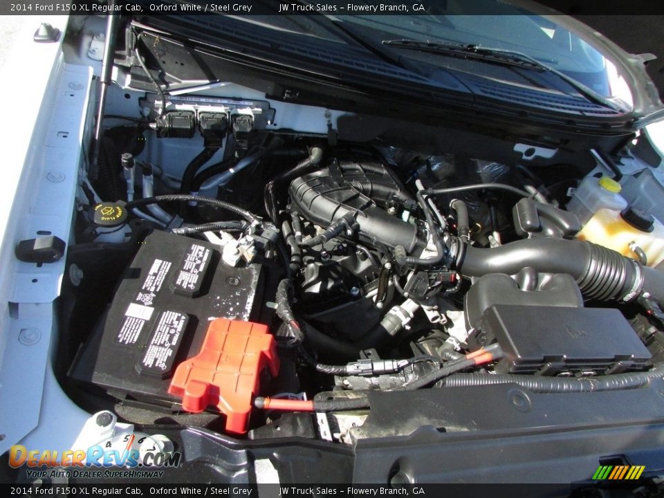 2014 Ford F150 XL Regular Cab Oxford White / Steel Grey Photo #17
