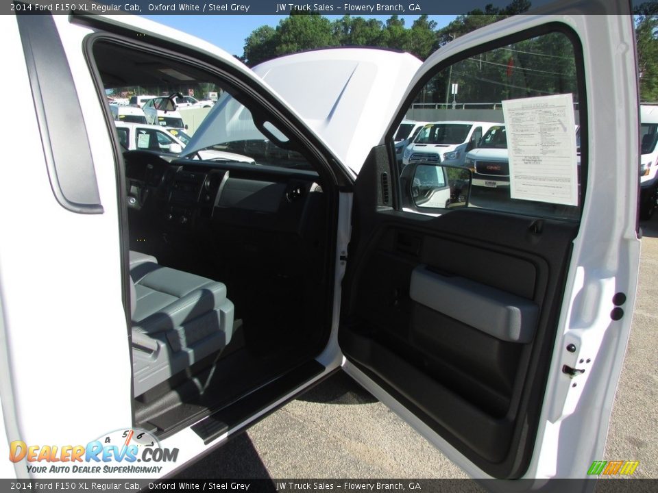 2014 Ford F150 XL Regular Cab Oxford White / Steel Grey Photo #18