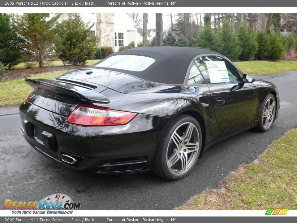 2009 Porsche 911 Turbo Cabriolet Black / Black Photo #6