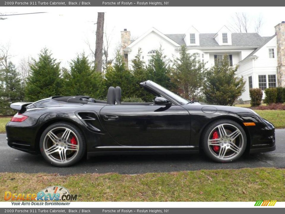 2009 Porsche 911 Turbo Cabriolet Black / Black Photo #7