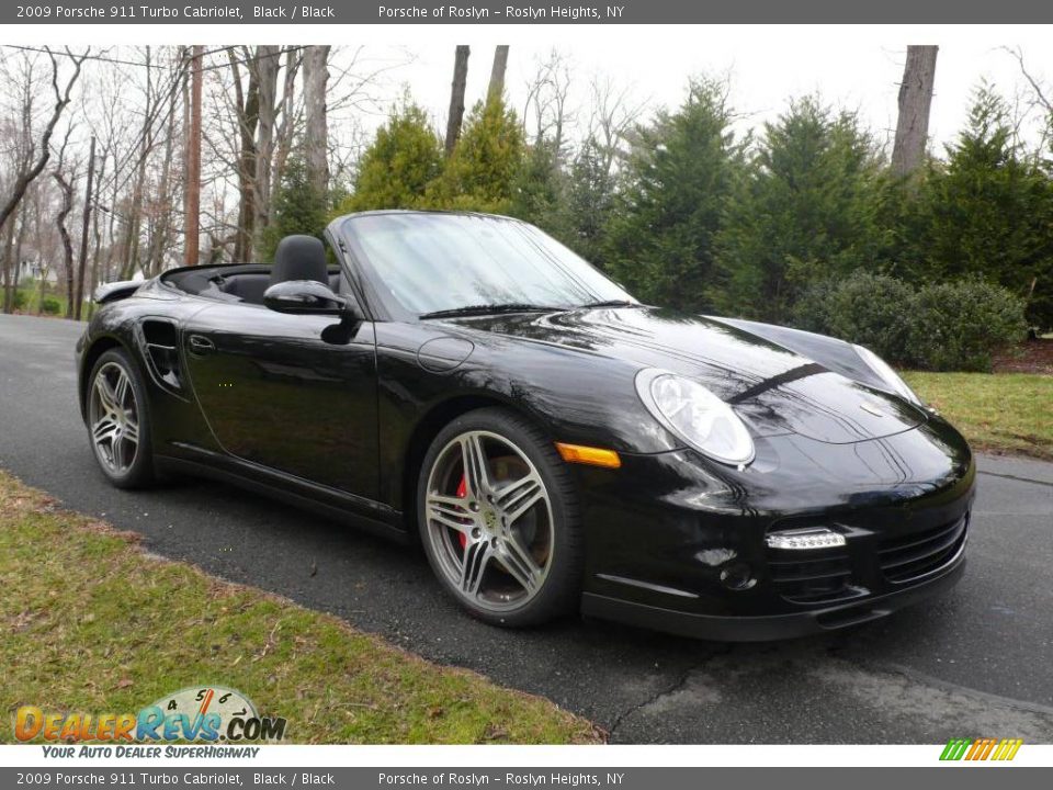 2009 Porsche 911 Turbo Cabriolet Black / Black Photo #8