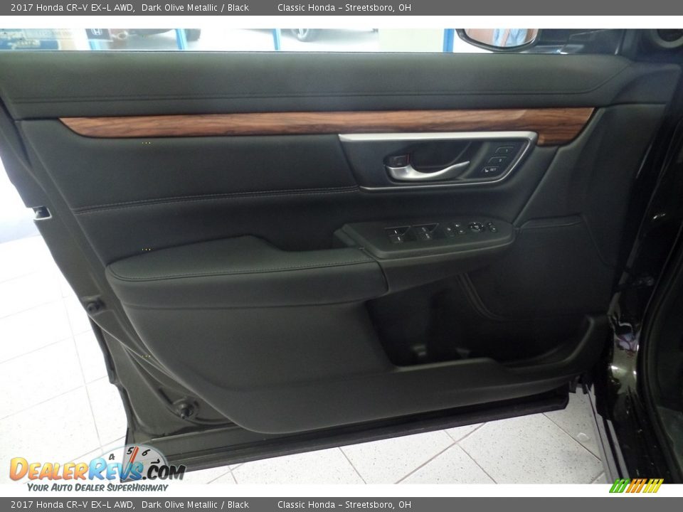 2017 Honda CR-V EX-L AWD Dark Olive Metallic / Black Photo #5