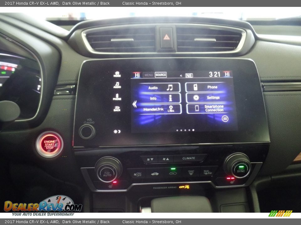 2017 Honda CR-V EX-L AWD Dark Olive Metallic / Black Photo #11