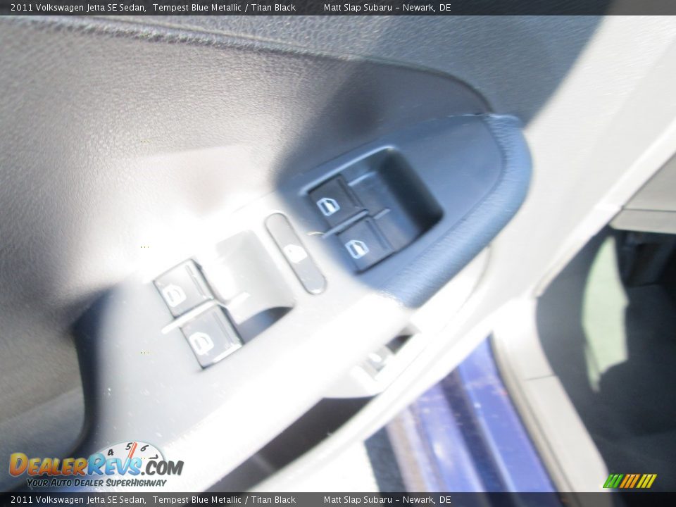 2011 Volkswagen Jetta SE Sedan Tempest Blue Metallic / Titan Black Photo #14