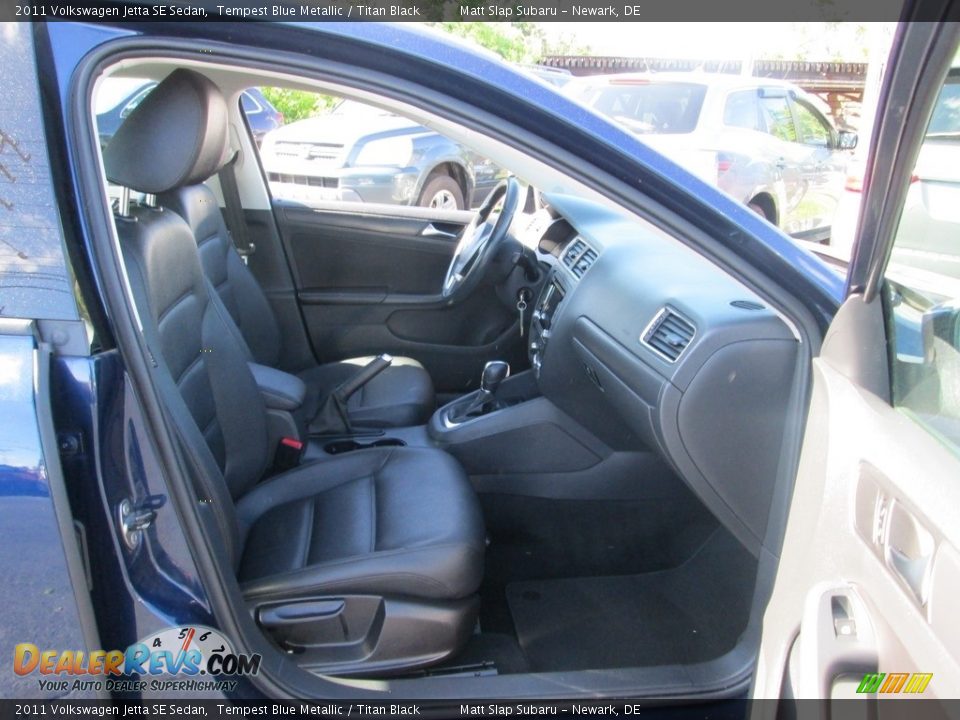 2011 Volkswagen Jetta SE Sedan Tempest Blue Metallic / Titan Black Photo #17