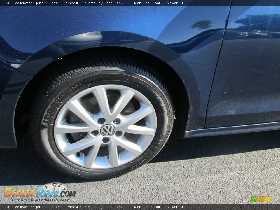 2011 Volkswagen Jetta SE Sedan Tempest Blue Metallic / Titan Black Photo #22