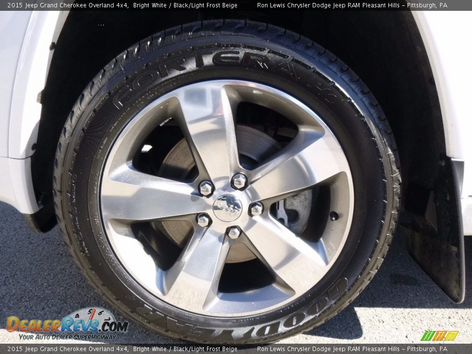 2015 Jeep Grand Cherokee Overland 4x4 Bright White / Black/Light Frost Beige Photo #5