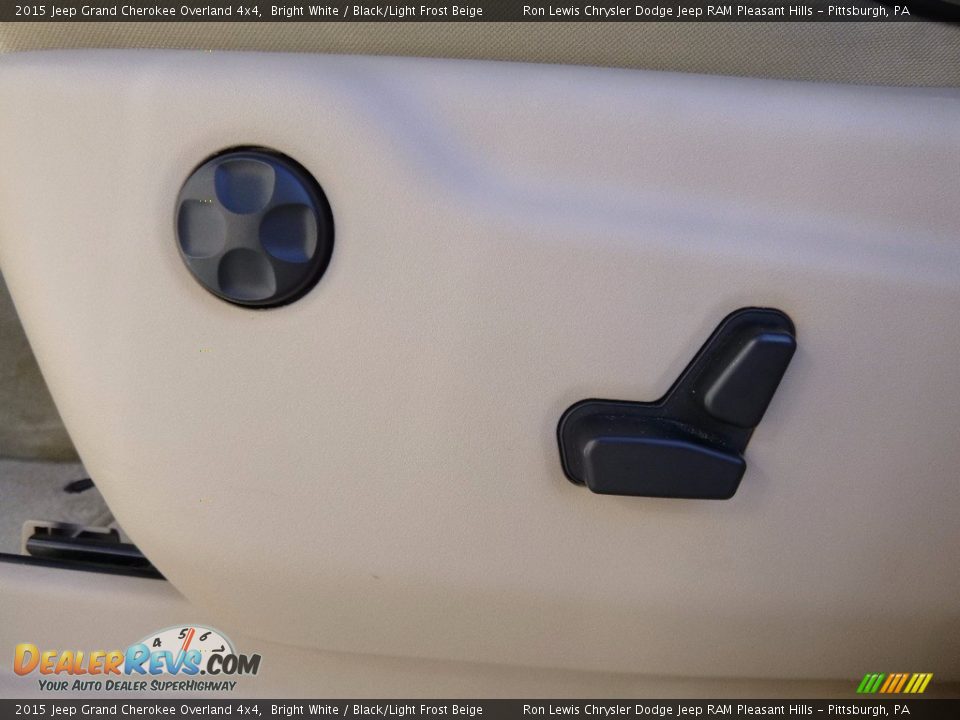 2015 Jeep Grand Cherokee Overland 4x4 Bright White / Black/Light Frost Beige Photo #14