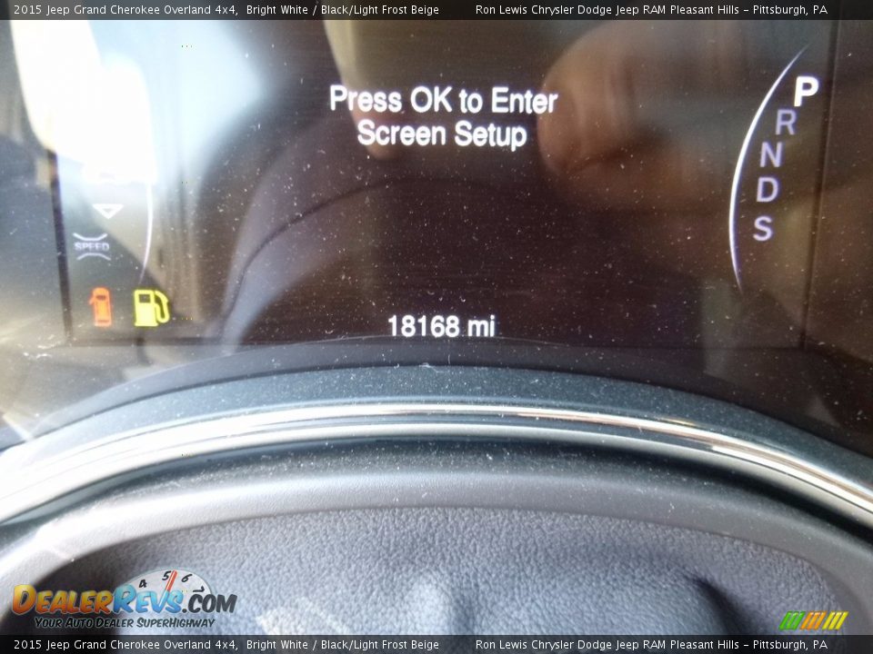 2015 Jeep Grand Cherokee Overland 4x4 Bright White / Black/Light Frost Beige Photo #20