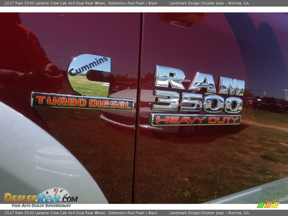 2017 Ram 3500 Laramie Crew Cab 4x4 Dual Rear Wheel Delmonico Red Pearl / Black Photo #6
