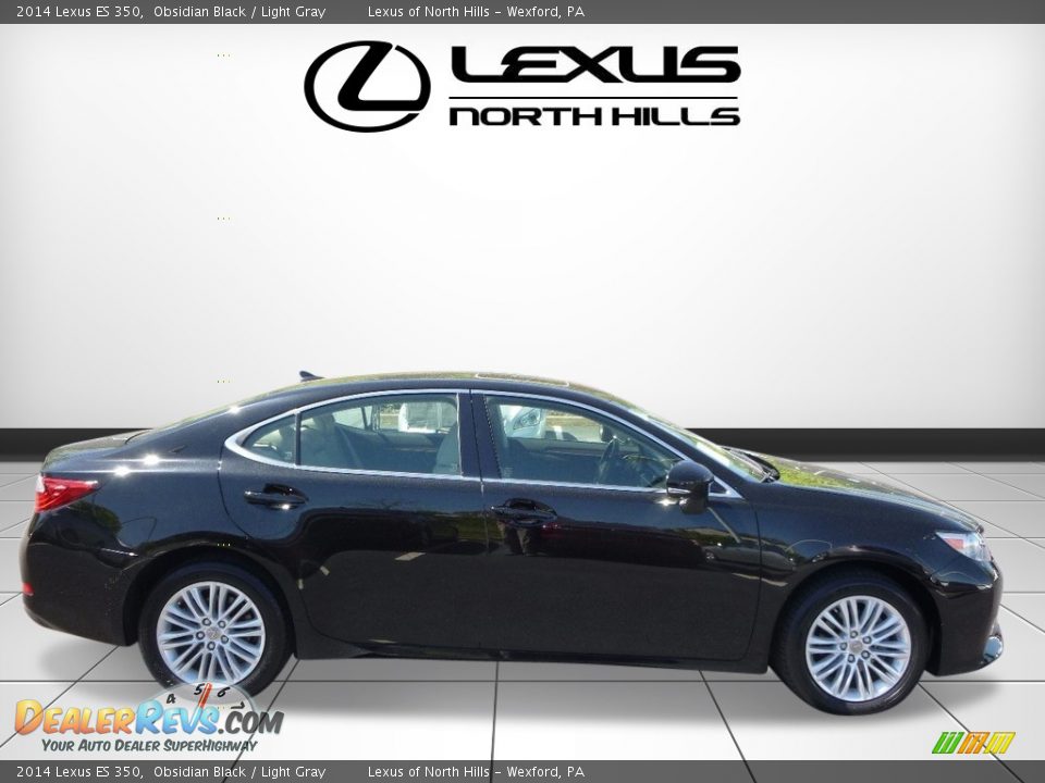 2014 Lexus ES 350 Obsidian Black / Light Gray Photo #2