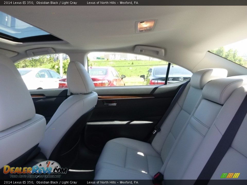 2014 Lexus ES 350 Obsidian Black / Light Gray Photo #8