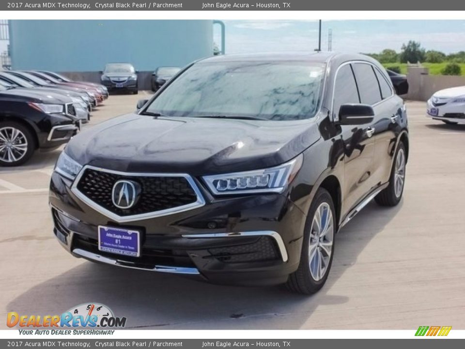 2017 Acura MDX Technology Crystal Black Pearl / Parchment Photo #3