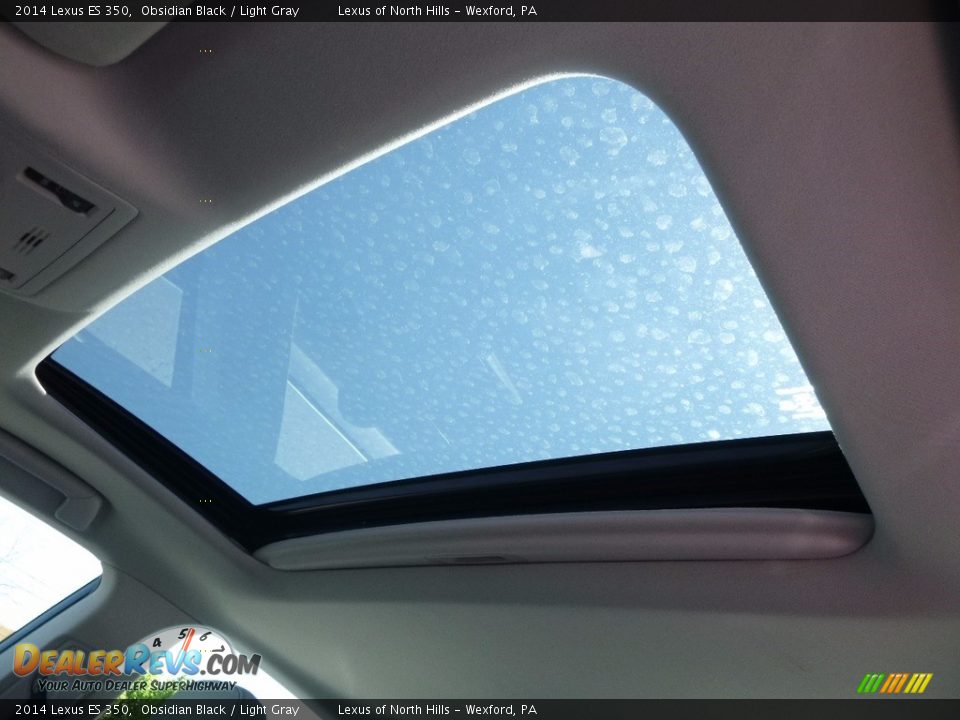 2014 Lexus ES 350 Obsidian Black / Light Gray Photo #12