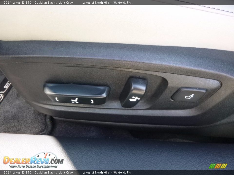 2014 Lexus ES 350 Obsidian Black / Light Gray Photo #13