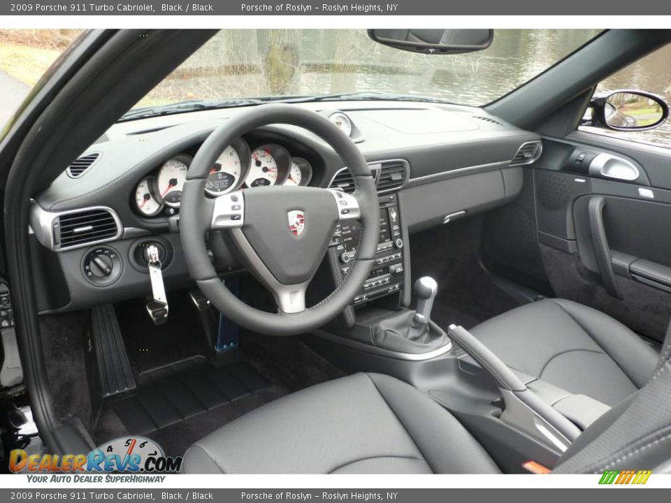 2009 Porsche 911 Turbo Cabriolet Black / Black Photo #11