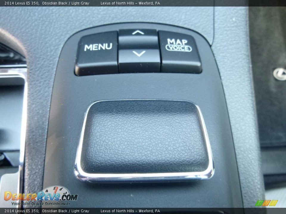 2014 Lexus ES 350 Obsidian Black / Light Gray Photo #16