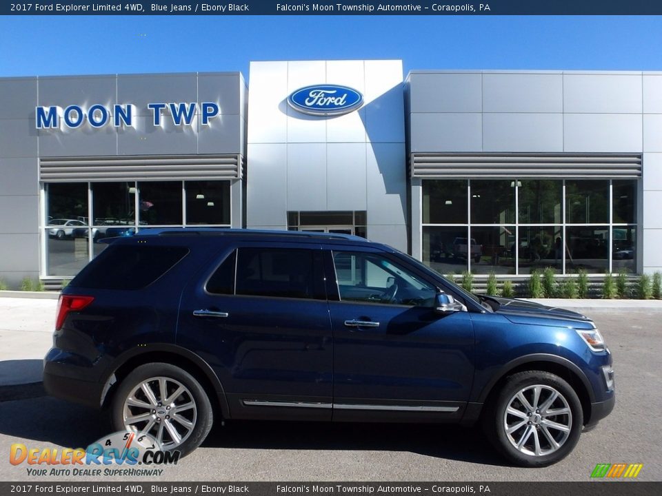 2017 Ford Explorer Limited 4WD Blue Jeans / Ebony Black Photo #1