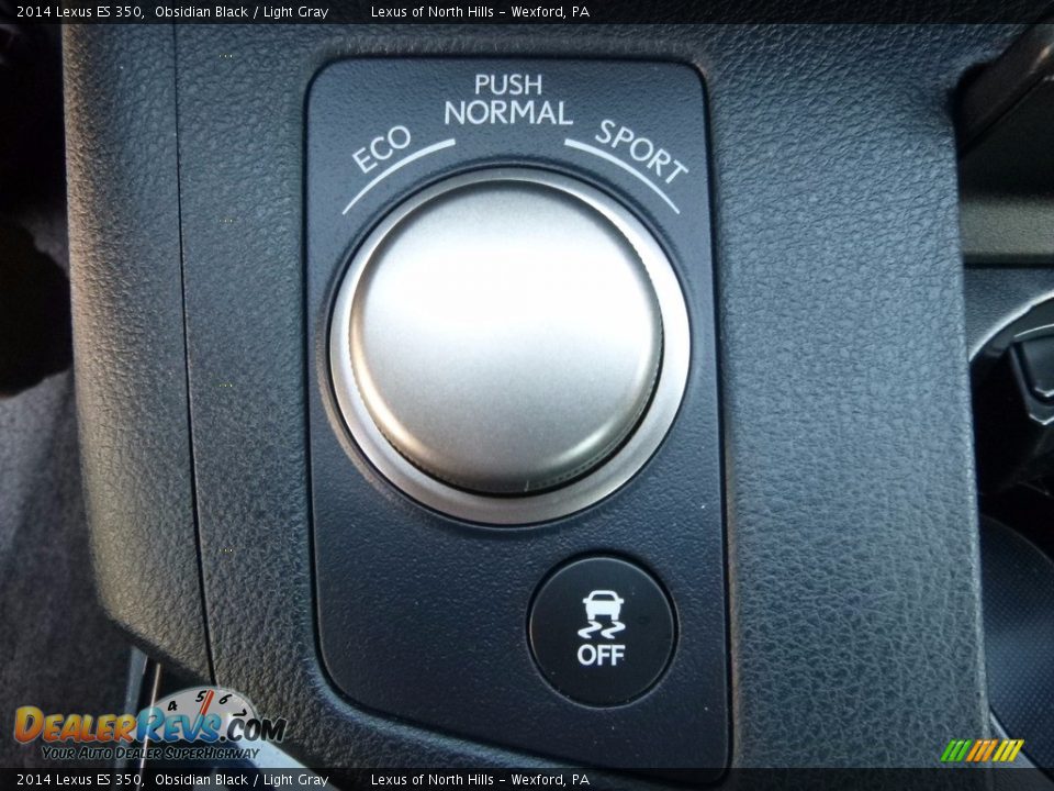 2014 Lexus ES 350 Obsidian Black / Light Gray Photo #17