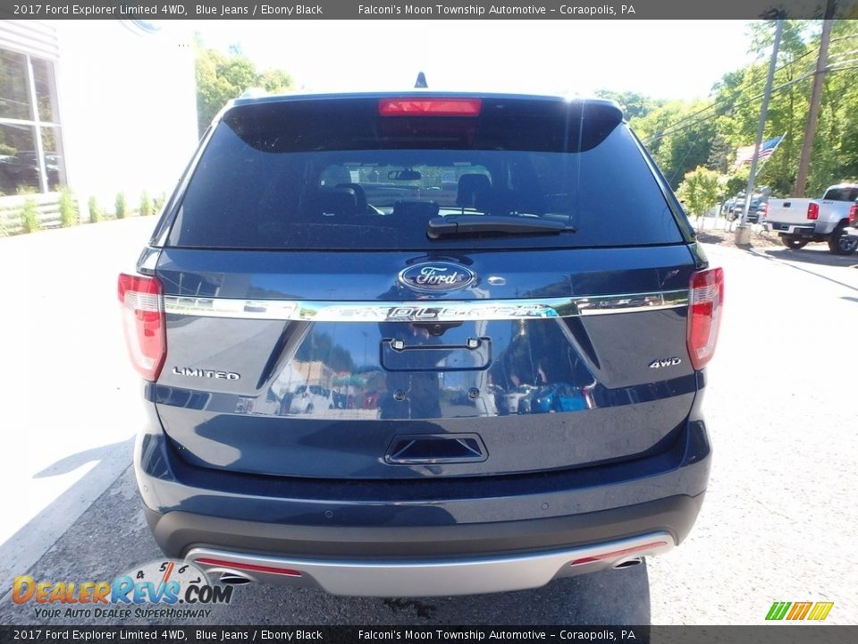 2017 Ford Explorer Limited 4WD Blue Jeans / Ebony Black Photo #3