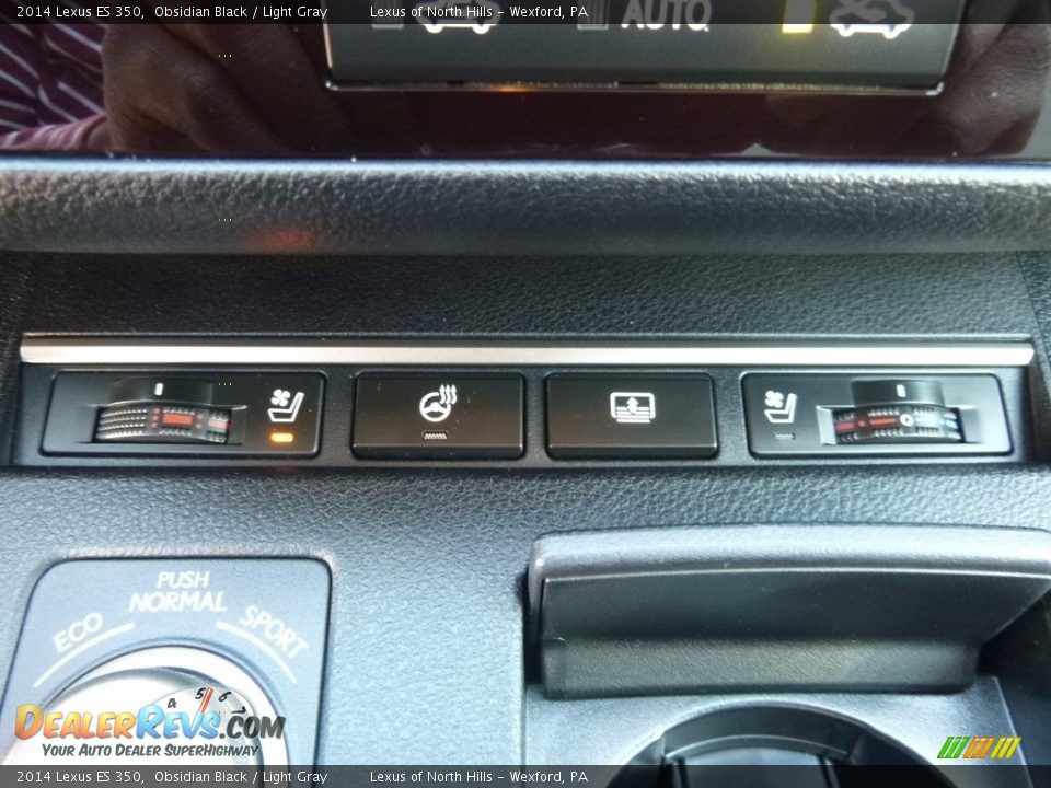 2014 Lexus ES 350 Obsidian Black / Light Gray Photo #18