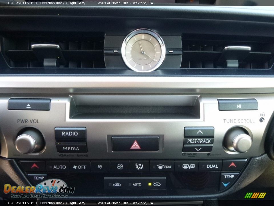 2014 Lexus ES 350 Obsidian Black / Light Gray Photo #19