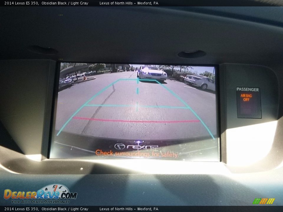 2014 Lexus ES 350 Obsidian Black / Light Gray Photo #20