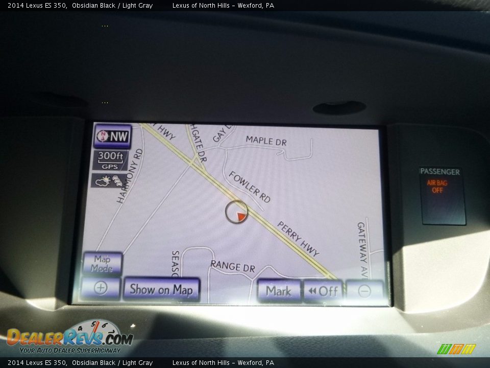 2014 Lexus ES 350 Obsidian Black / Light Gray Photo #21