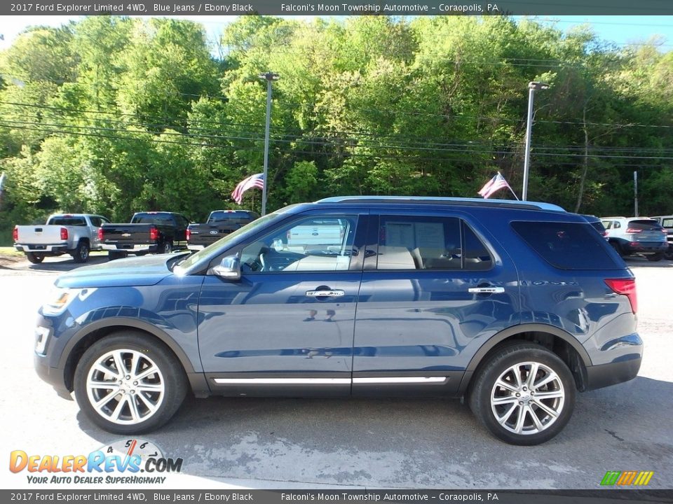 2017 Ford Explorer Limited 4WD Blue Jeans / Ebony Black Photo #6