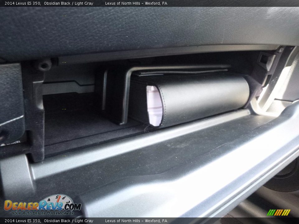 2014 Lexus ES 350 Obsidian Black / Light Gray Photo #23