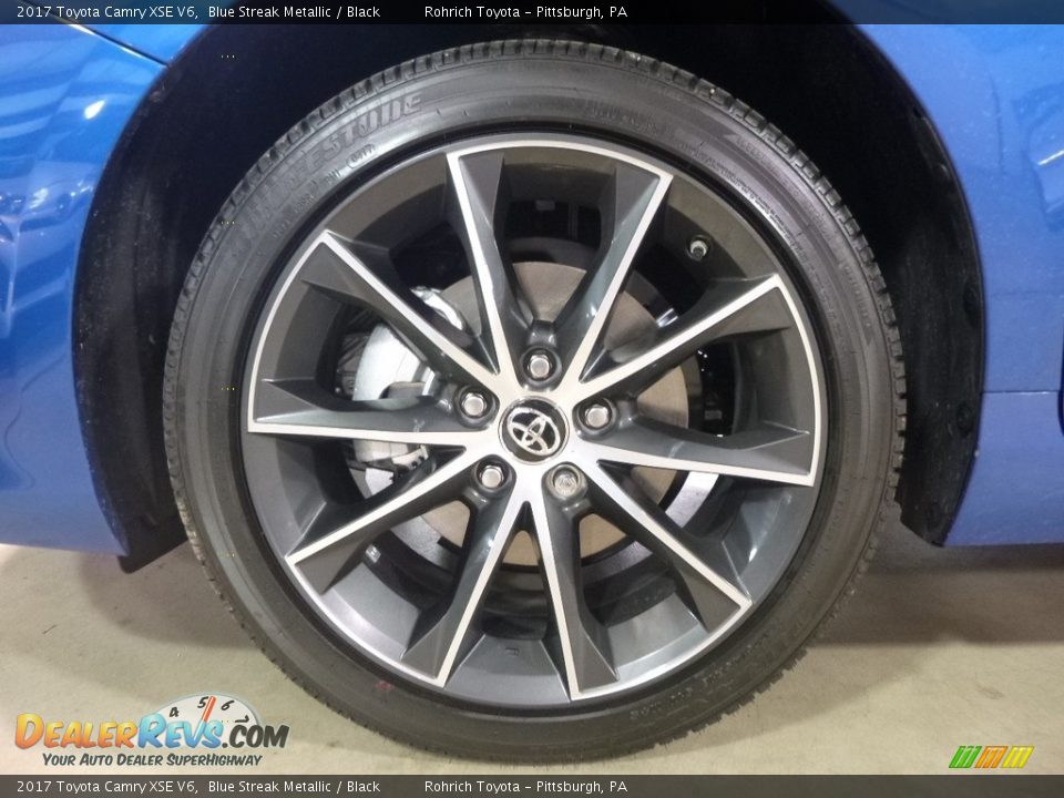 2017 Toyota Camry XSE V6 Blue Streak Metallic / Black Photo #5