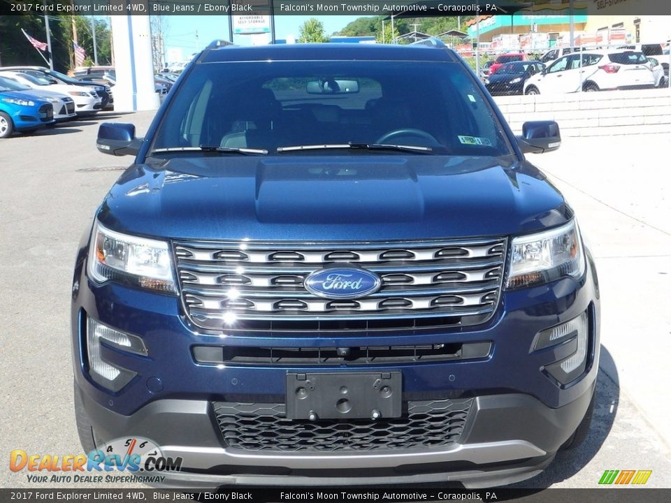 2017 Ford Explorer Limited 4WD Blue Jeans / Ebony Black Photo #8