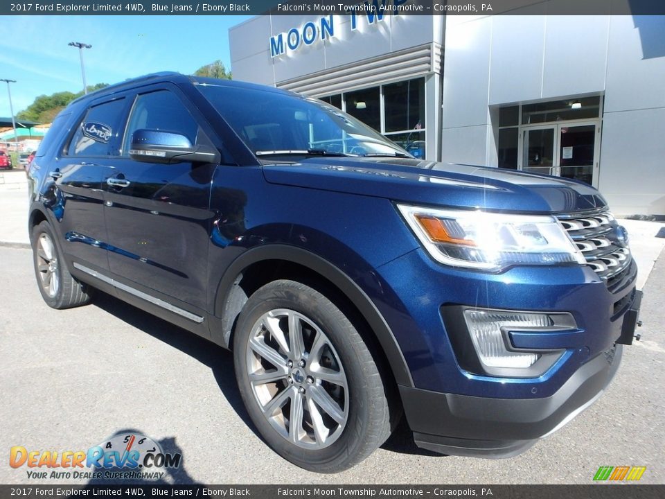 2017 Ford Explorer Limited 4WD Blue Jeans / Ebony Black Photo #9
