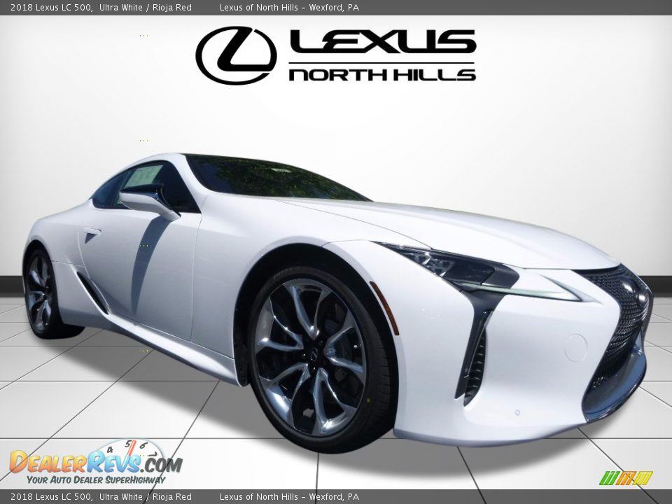 2018 Lexus LC 500 Ultra White / Rioja Red Photo #1