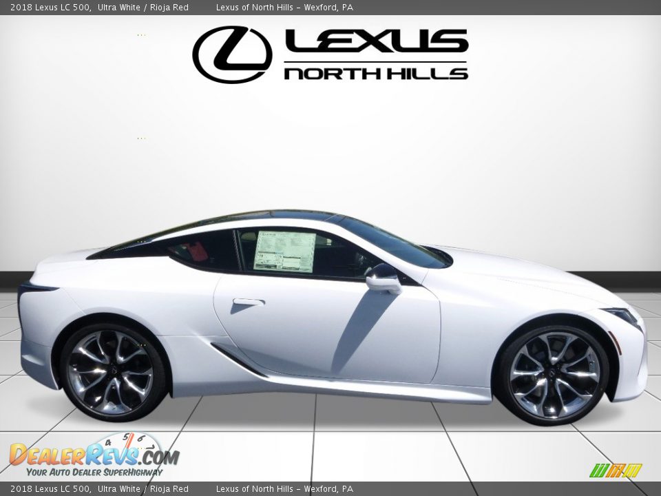 2018 Lexus LC 500 Ultra White / Rioja Red Photo #2