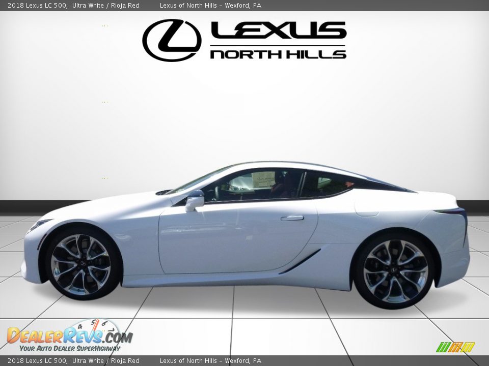 2018 Lexus LC 500 Ultra White / Rioja Red Photo #3