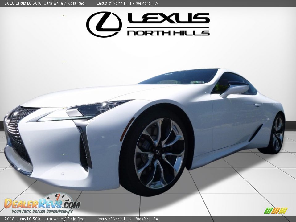 2018 Lexus LC 500 Ultra White / Rioja Red Photo #4