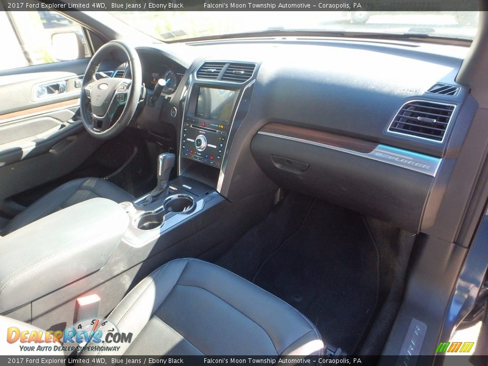 2017 Ford Explorer Limited 4WD Blue Jeans / Ebony Black Photo #12