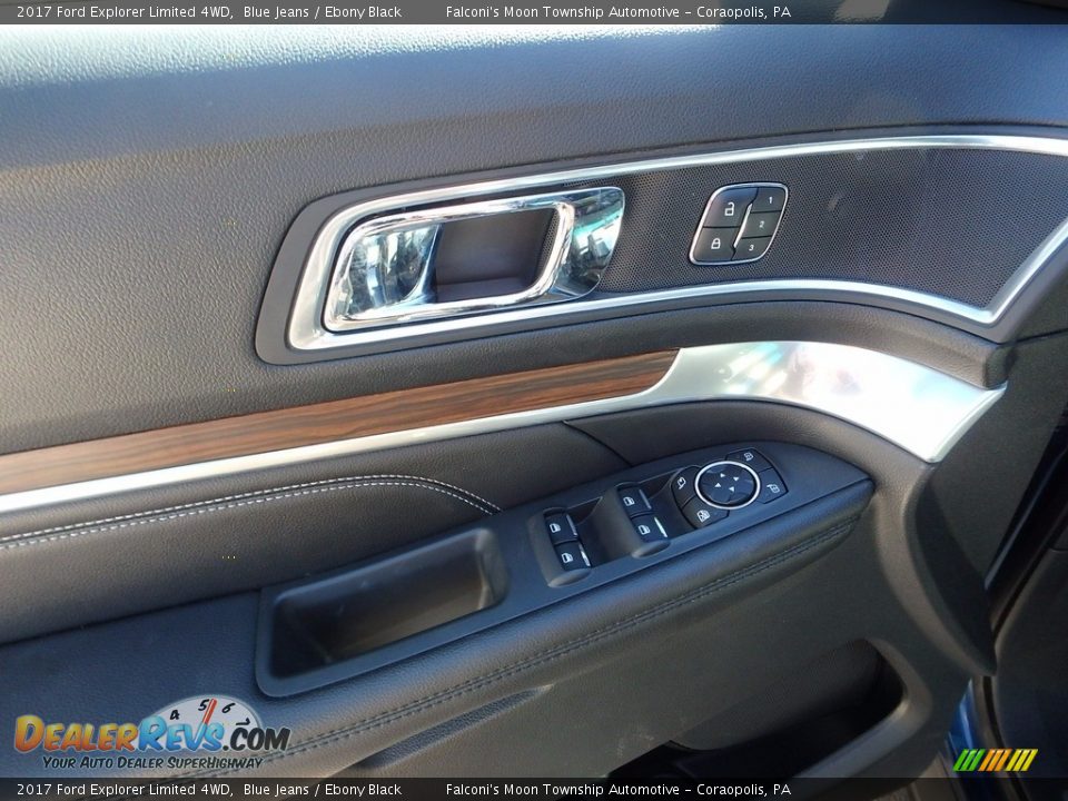 2017 Ford Explorer Limited 4WD Blue Jeans / Ebony Black Photo #19