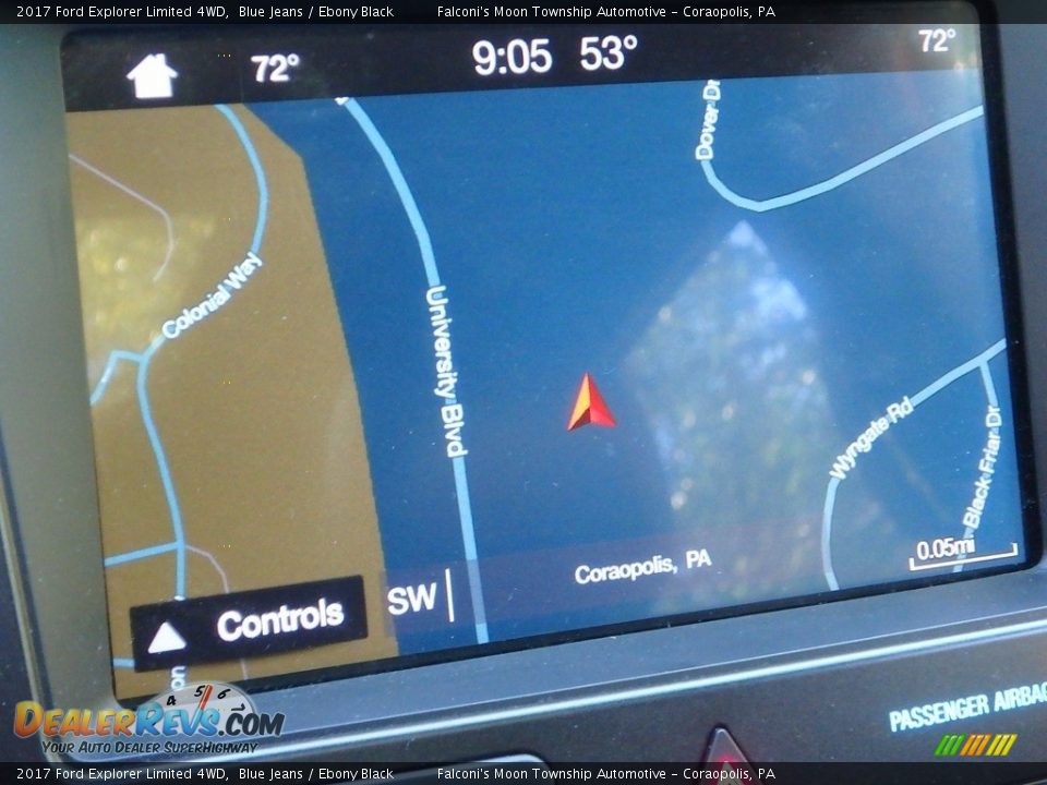 2017 Ford Explorer Limited 4WD Blue Jeans / Ebony Black Photo #21