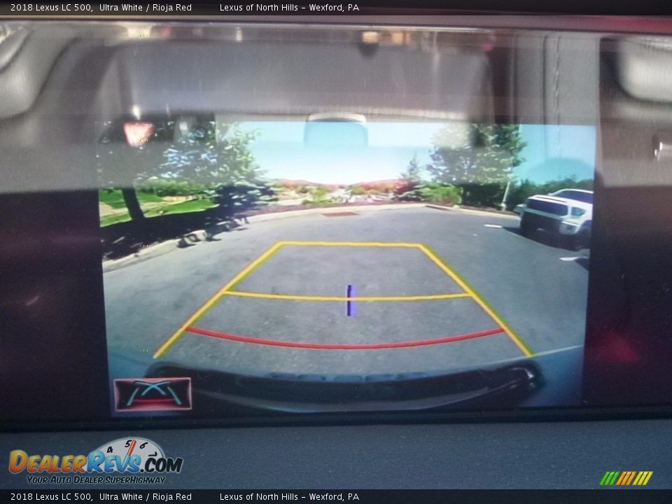 2018 Lexus LC 500 Ultra White / Rioja Red Photo #15