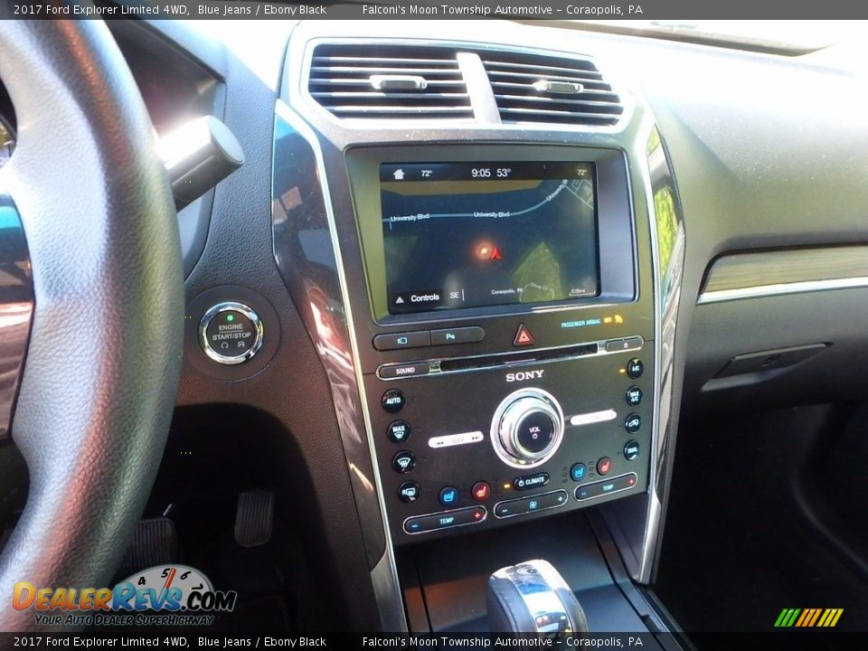 2017 Ford Explorer Limited 4WD Blue Jeans / Ebony Black Photo #22