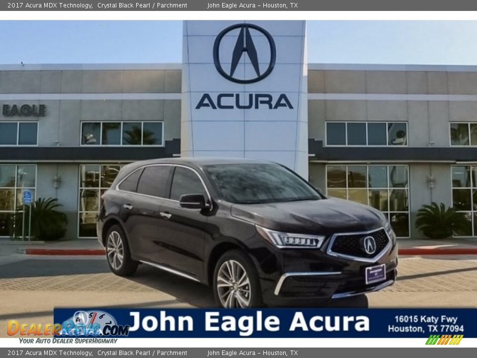 2017 Acura MDX Technology Crystal Black Pearl / Parchment Photo #1