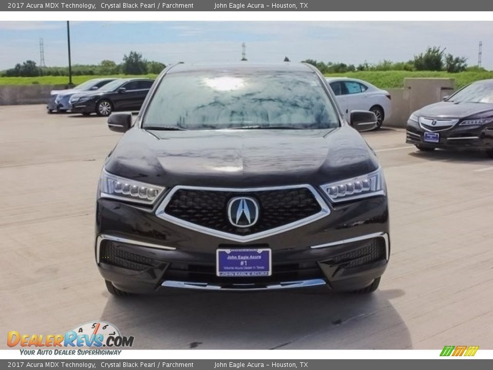 2017 Acura MDX Technology Crystal Black Pearl / Parchment Photo #2