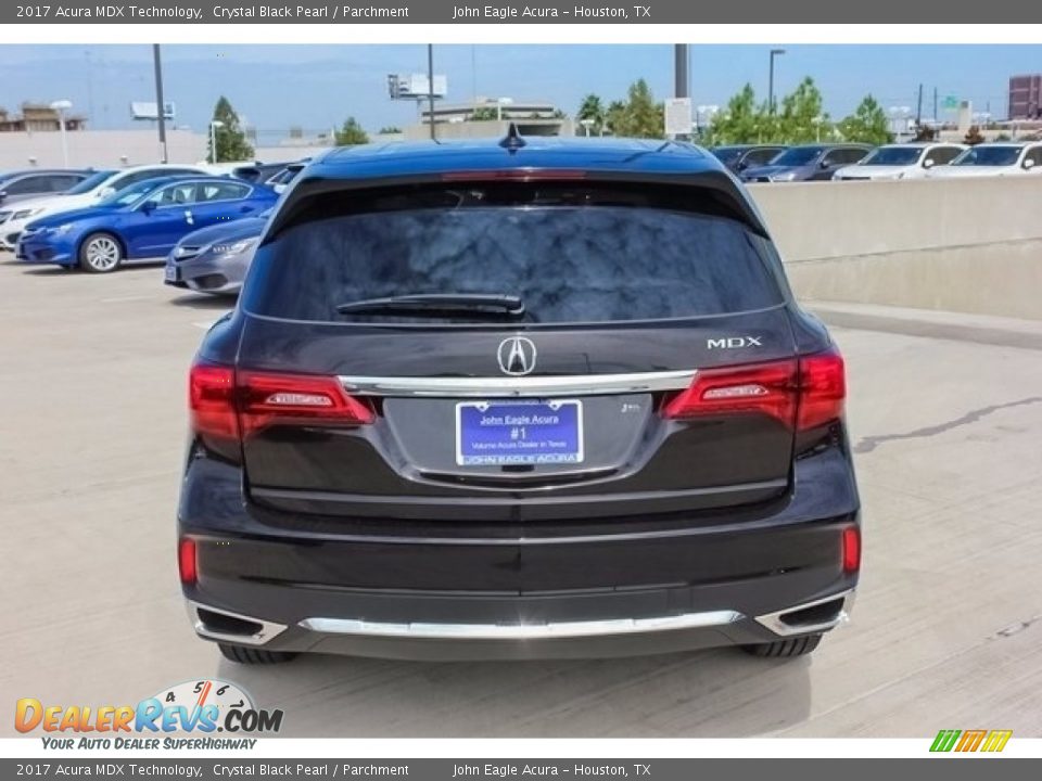 2017 Acura MDX Technology Crystal Black Pearl / Parchment Photo #6