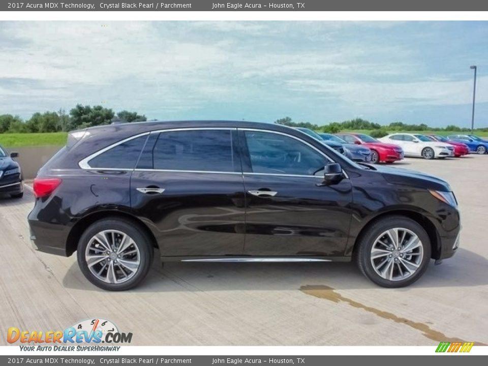 2017 Acura MDX Technology Crystal Black Pearl / Parchment Photo #8